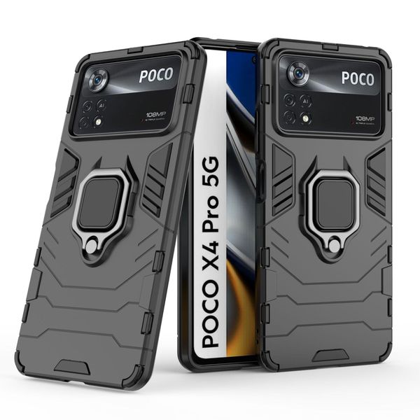 Phone Case Compatible with Xiaomi Poco X4 Pro 5G Shockproof with Holder