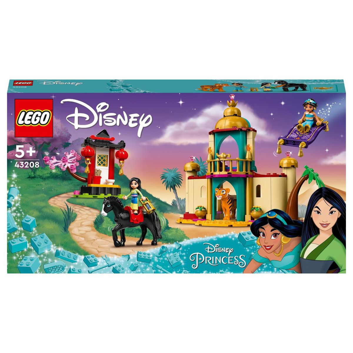 LEGO® | Disney Princess™ Jasmine and Mulan’s Adventure 43208 Building ...