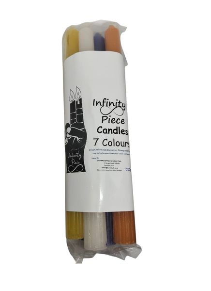 Infinity Piece Candles 7 Colours - Stick Candles 7 Pack x7