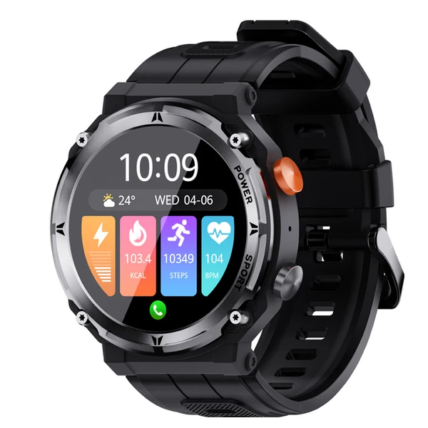 Men's Smart Watch For Outdoor Sports, Water Resistance, Health Monitoring
