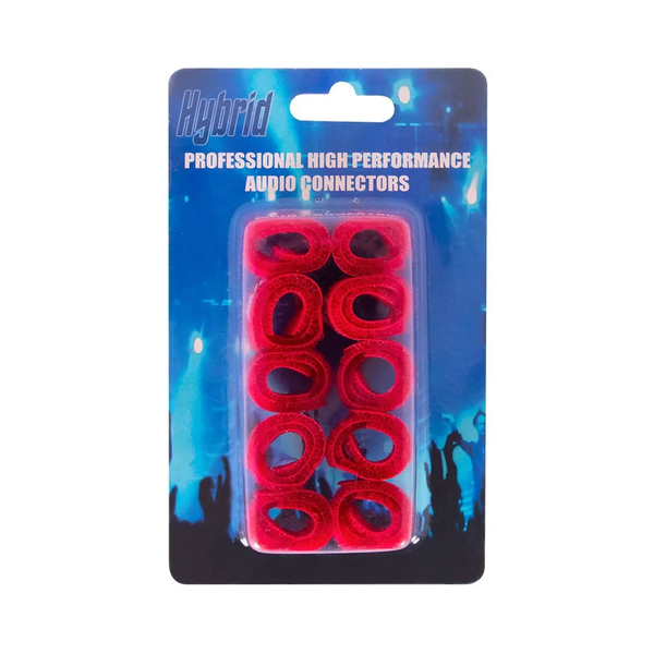 Hybrid CABHYB072 150mm Red Velcro Cable Straps - 10 Pack