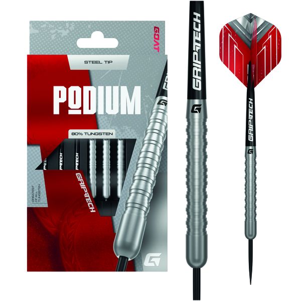 GOAT Podium 80% Tungsten Silver Darts Set