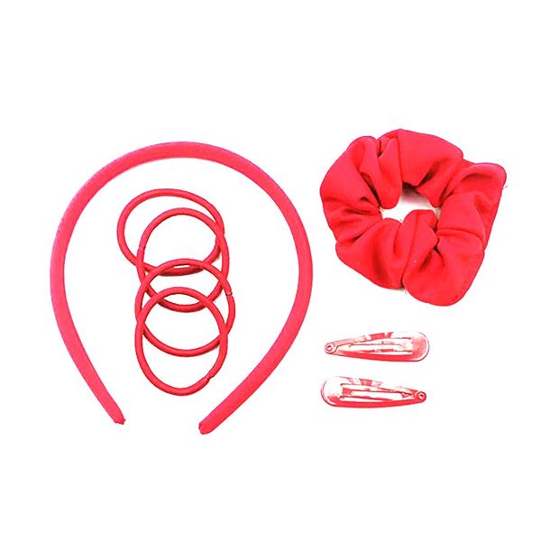 Chic - Hair Accessories Back To School Combo Set - Red