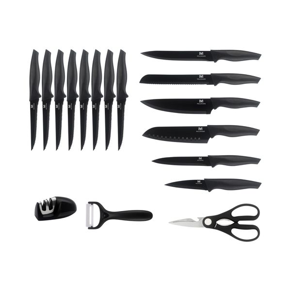 Melzware- 17 Piece Kitchen Knife Set