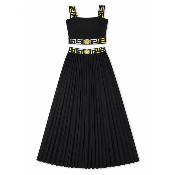 Girls' Black 2-Piece Outfit Set (12-13 Years)