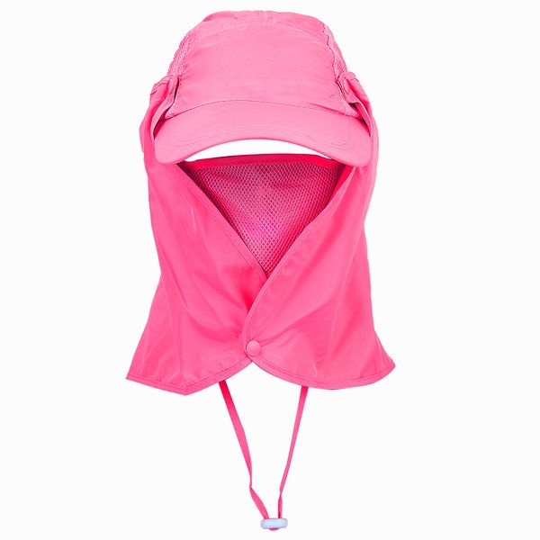 Rose Red Outdoor Detachable Hat