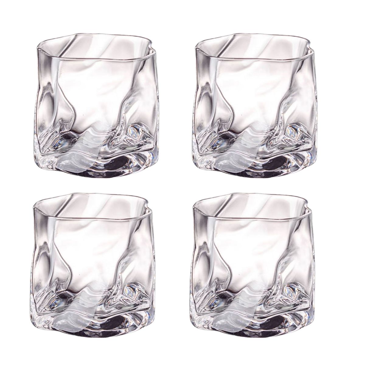 Creative Crystal Glass Water Cup Whiskey Glass 4Pack 280ml Shop