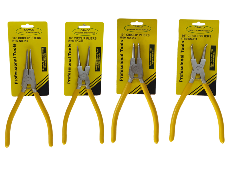 Camco Circlip Plier Set (4-Piece) 250mm - (Bent and Straight)