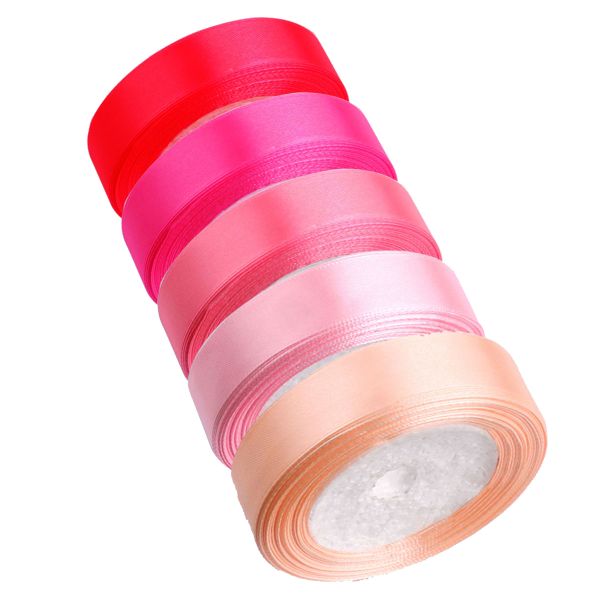 5 Rolls Satin Ribbon-20mm W - Gift Wrapping Decor - 110m