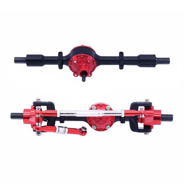 Metal Front And Rear Axle Set For Wpl C14 C24 C34 1/16 Rc Car Black