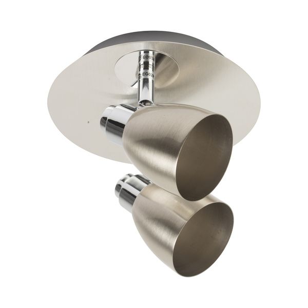 Radiant - Spotlight Nix Plate Satin Chrome GU10 2x50w