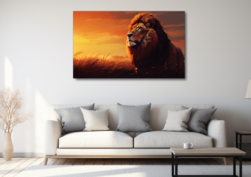 Canvas Wall Art - Lions Pride Abstract - HD0034