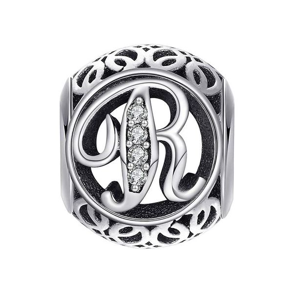 Vintage Letter R Charm