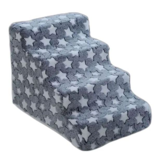 Washable 4-Step Foam Pet Stairs for Small &amp; Medium Pets (up to 12kg)