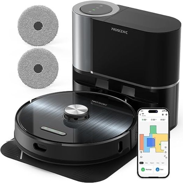 Proscenic M9 Self-Emptying Robotic Vacuum with Rotating Mops 2024 Model