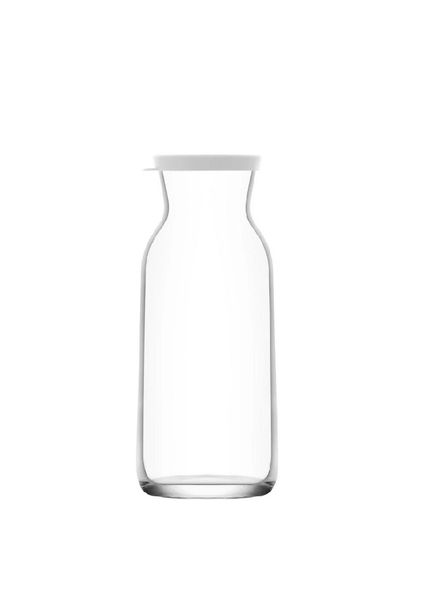 Elegant Glass Beverage Bottle With Silicone Lid - 500ml