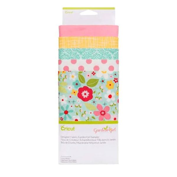 Cricut Designer Fabric Sampler 30x66cm 5-sheet Garden Girl 2004216