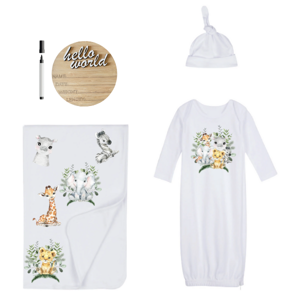 &amp; Birth Announce World-Neutr Wild One image