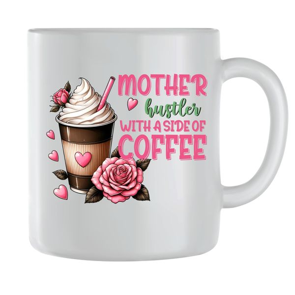 Mom Hustler Coffee Mugs for Women with Coffee Mama Graphic Mom Cup Gift 203