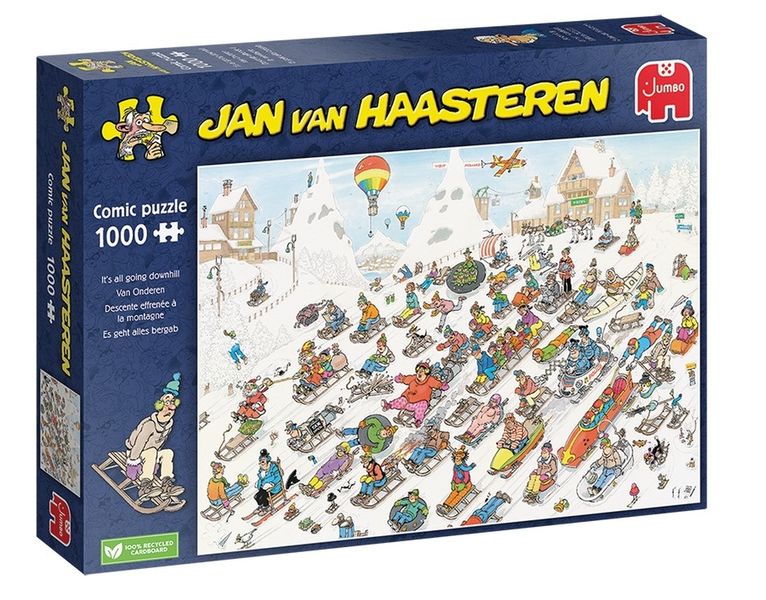 Jumbo 1000Piece Puzzle JVH It's All Going Downhill