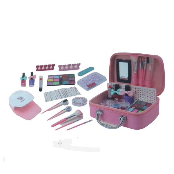 Azki Trading - Kids 21 piece princess DIY Cosmetics Makeup and nail Set