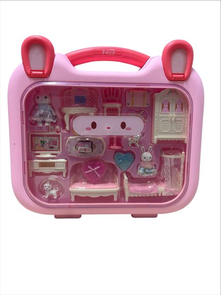 Bunny Dollhouse Suitcase Set