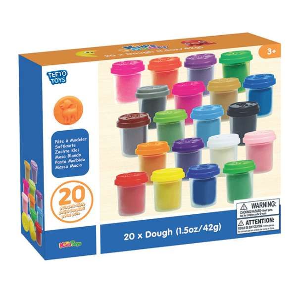 20-Pack Creative Dough Playset - Arts &amp; Crafts Sensory Toys for Toddlers