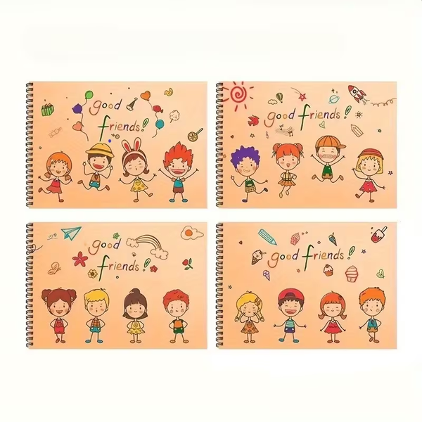 4pcs 4A Marker-Specific Ultra-Thick Drawing Book