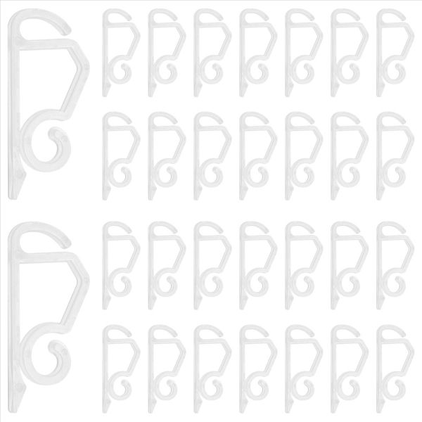 120 Pack Christmas Light Clips Outdoor White