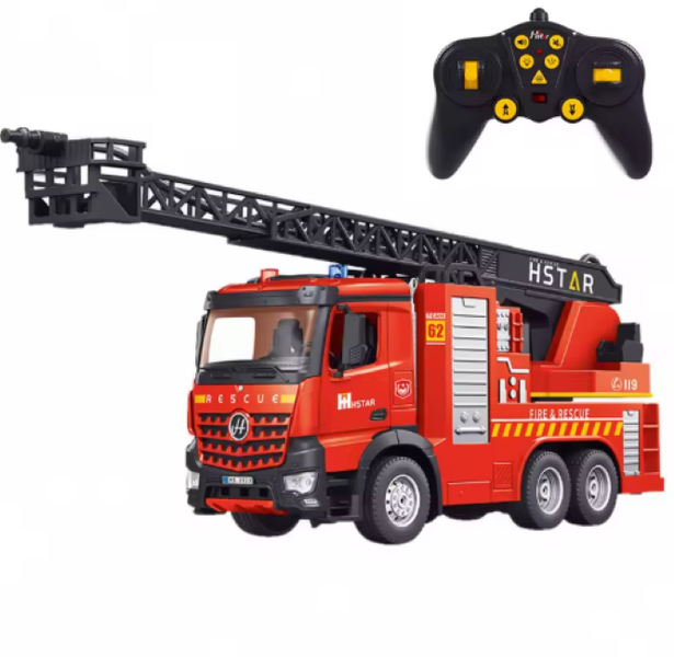 SamMag Fire Brigade with Spray &amp; Crane with Openable Doors Working Truck