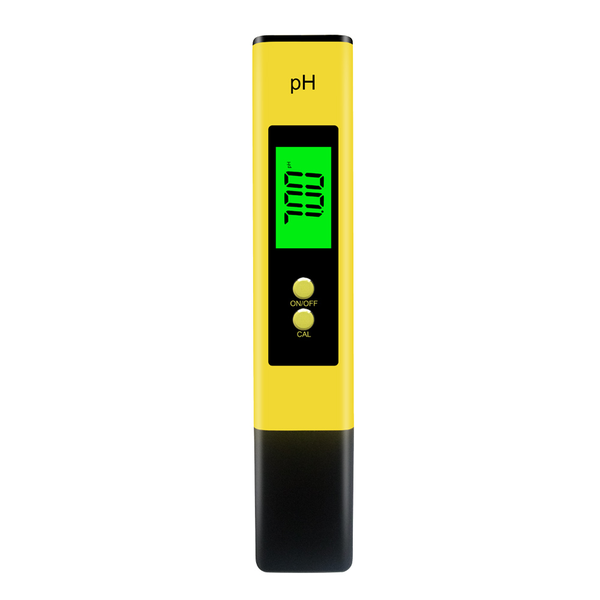 pH Tester Digital Pen with LCD Screen - Yellow