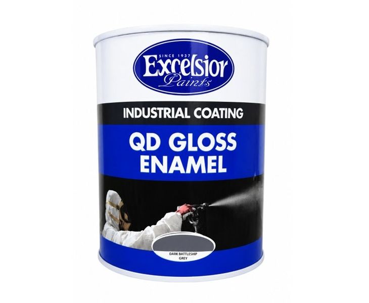 Excelsior 1lt QD Gloss Enamel Paint - Dark Battleship Grey