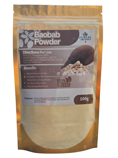 Zurial Organics Baobab Powder 100g