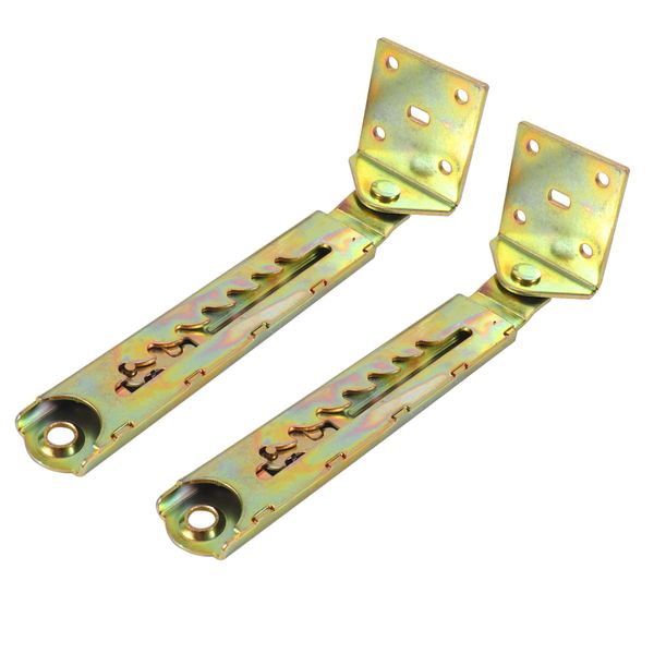 1Pair Angle Lifting Rod Desk 7Gear Adjusting Angle Hinge With Bracket