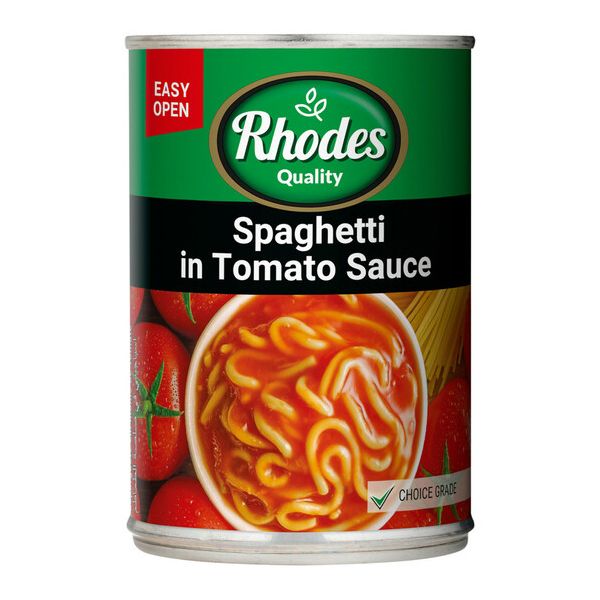 Rhodes Spaghetti in Tomato – 12 x 410g