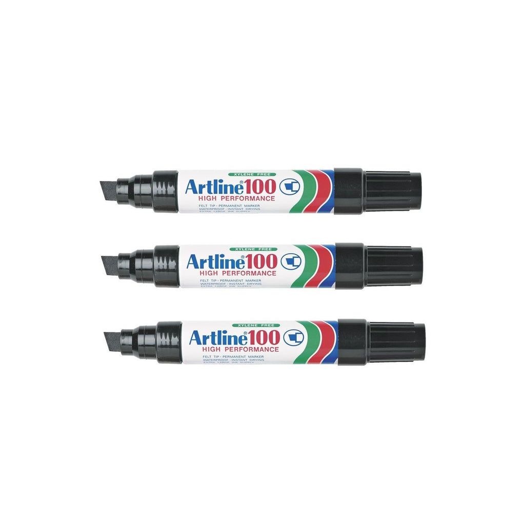 Artline EK100 Industrial Marker Black Pack of 3 Shop Today. Get it