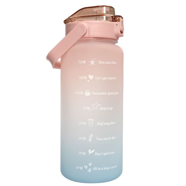 2l Sports Water Bottle - Pink And Blue 