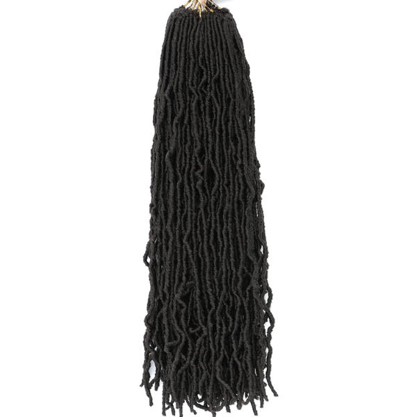 Long Butterfly Locs Hair Soft Synthetic Braids Brown 22 Inch - Color #2