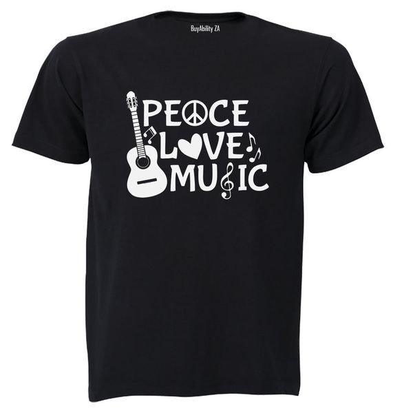 Peace. Love. Music - Adults - T-Shirt