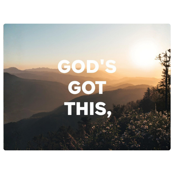 Nature Scene God's Got This Faith Printed Mouse Pad