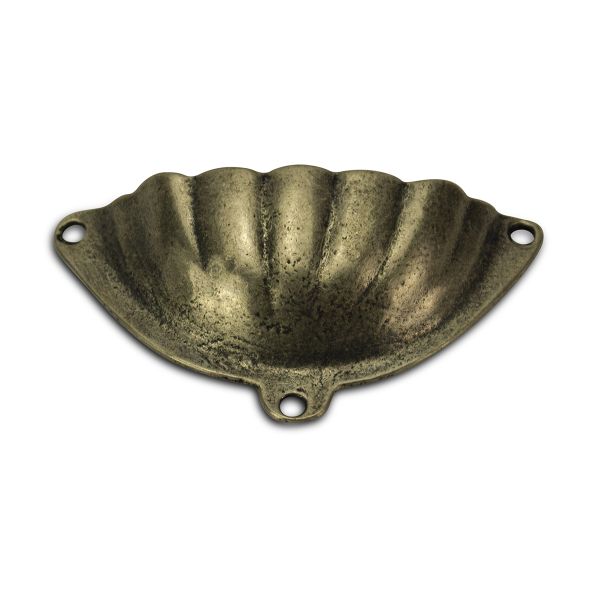 Handle - 3 Screw - Finger Pull - Scalloped - Nickel