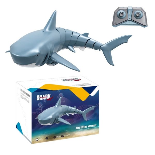 Remote Control Shark Toys, 1:18 High Simulation Scale Fish with Light