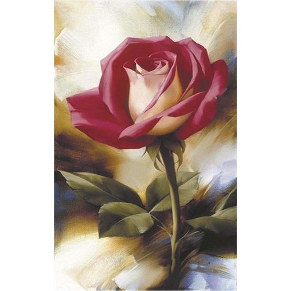 Diamond Painting - Red Rose - 22cm x 40cm