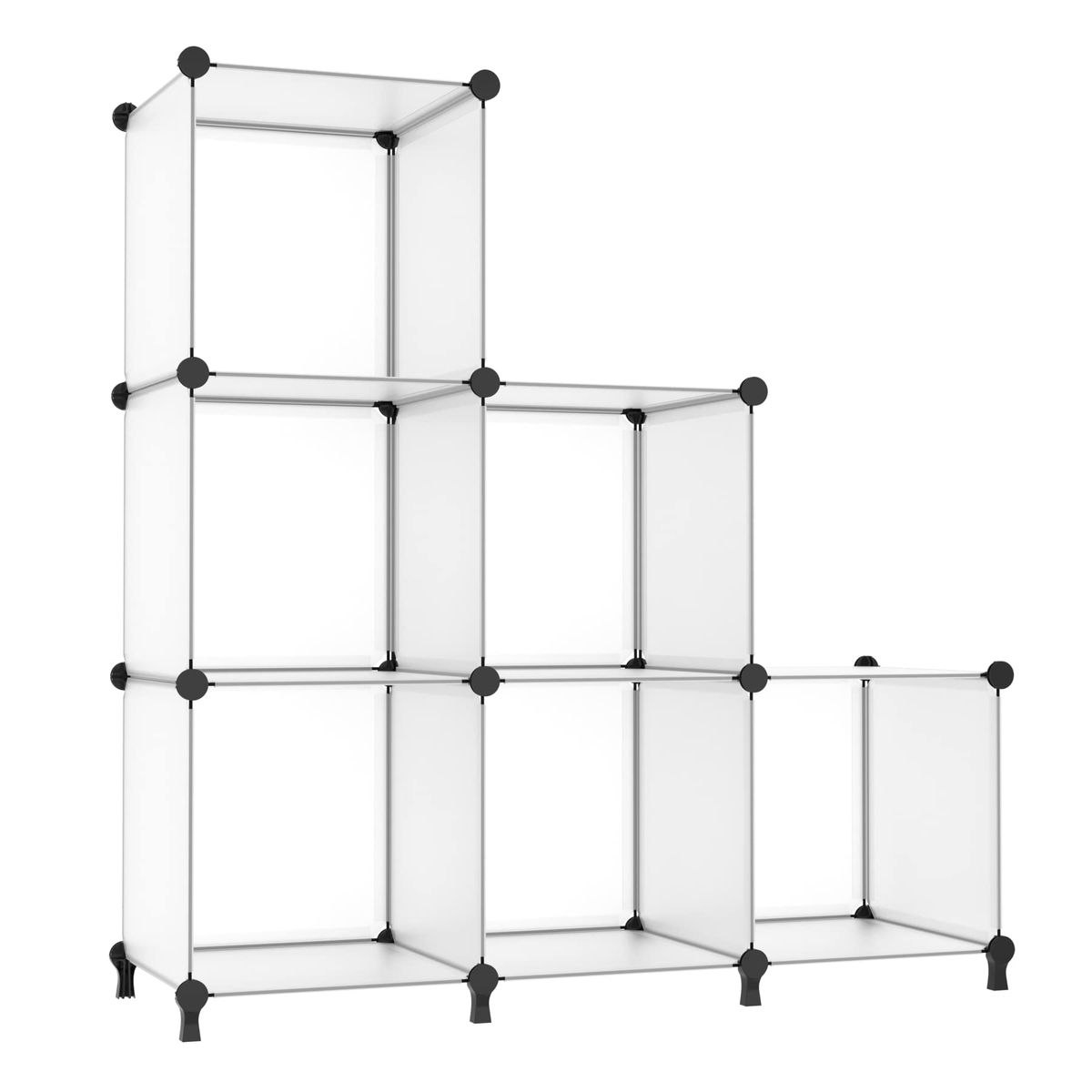 Shelves 6 Cube Storage Organizer Closet Shelf Plastic Clothes Organizer