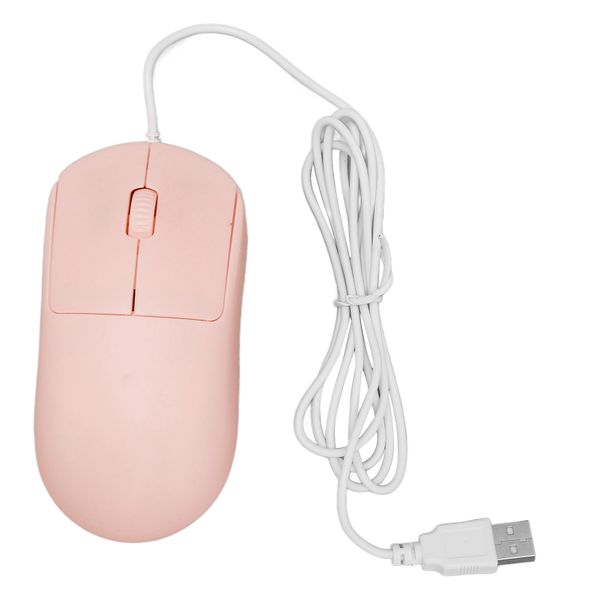 Wired Mouse Desktop 1200DPI Ergonomic Pink