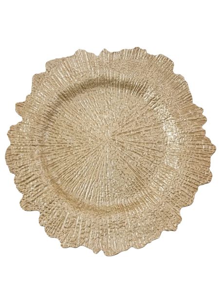 50-piece Gold Leaf Charger Plate