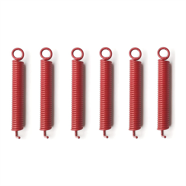 6 Pack Noiseless Tremolo Springs, Electric Guitar Bridge Spring, Red