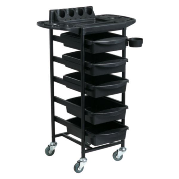 Ribalta - VENICE With Side Flaps And 5 Drawers Professional Hair Trolley