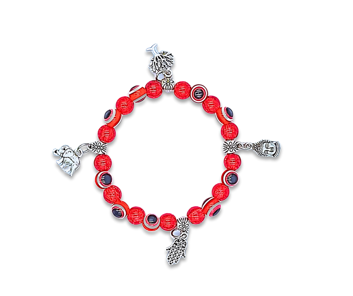 7 Colour Evil Eye Charm Bracelet