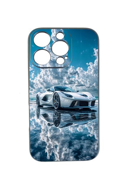 Sports Car Sky Mirror Phone Case Comaptible With iPhone